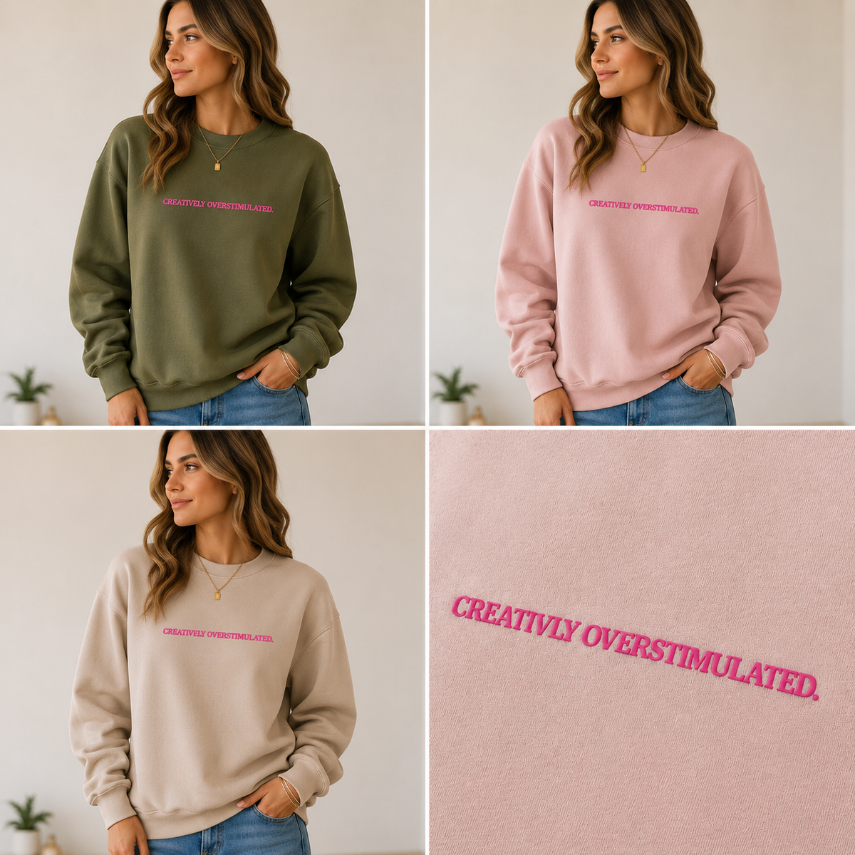 Creatively Overstimulated Oversized Sweatshirt