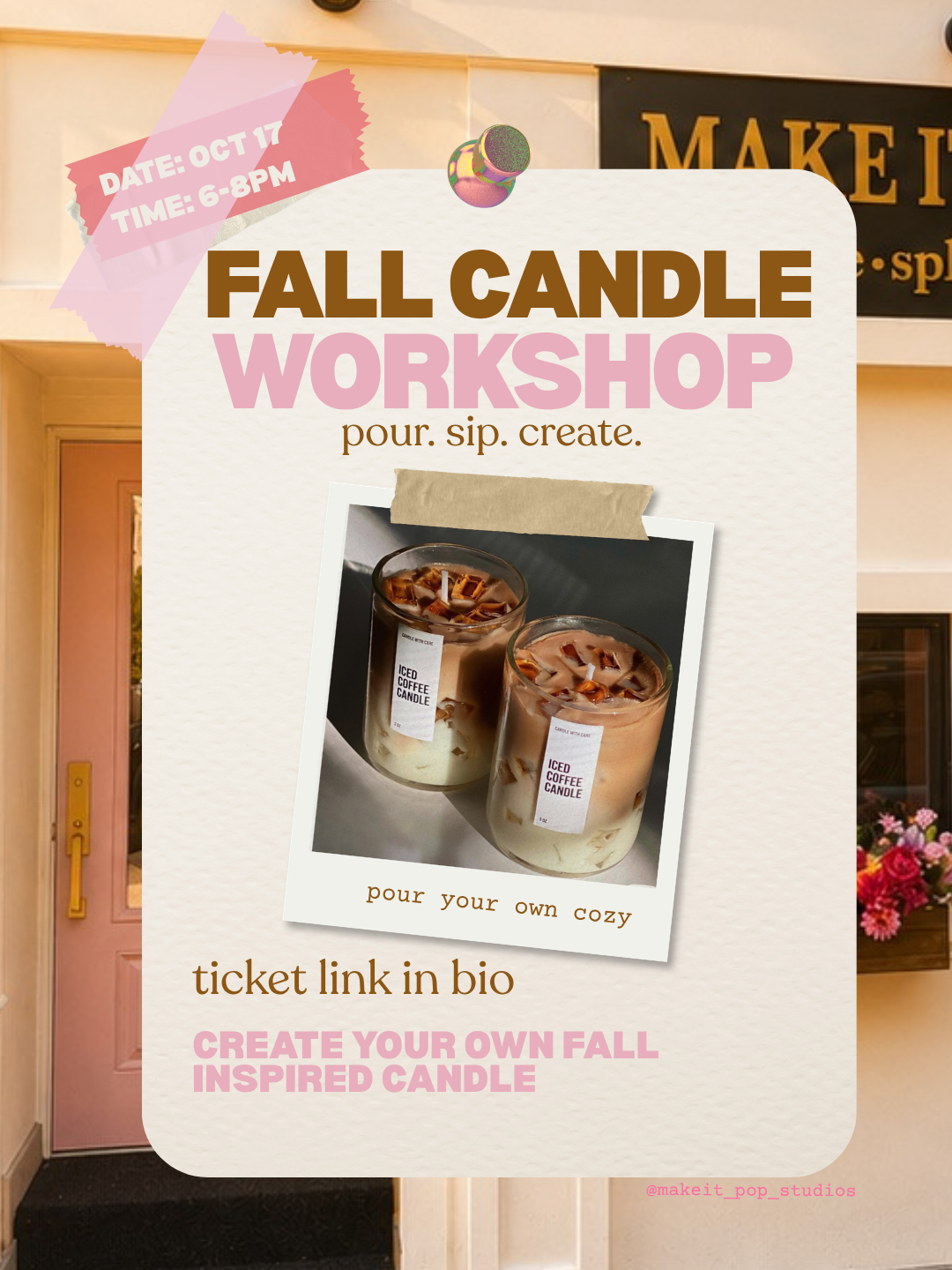 Pour Decisions: Iced Latte Candle Workshop